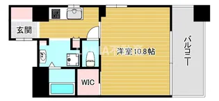 オ・ミルズ京町堀【9階】の間取り