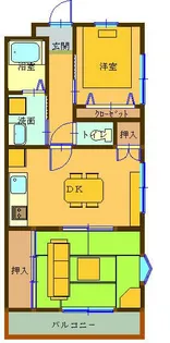 レジデンスビブレ【3階】の間取り