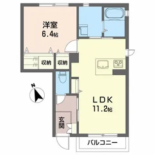 ザナドゥ サウス【1階】の間取り