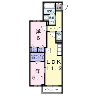 ヒカルサ明石和坂【3階】の間取り