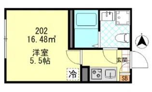 ムーンテラス多摩川【1階】の間取り