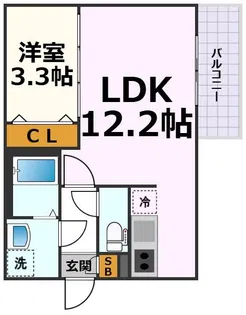 Taste中村公園【1階】の間取り