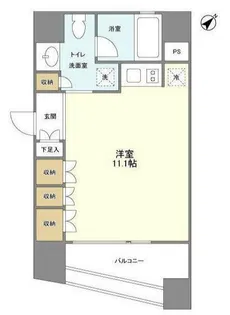 プラティーク新宿WEST【4階】の間取り