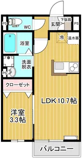 ガーデンフィル花畑B【1階】の間取り