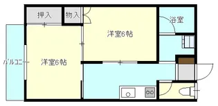 Kハイツ【2階】の間取り