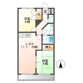 S・FIELD75【5階】の間取り