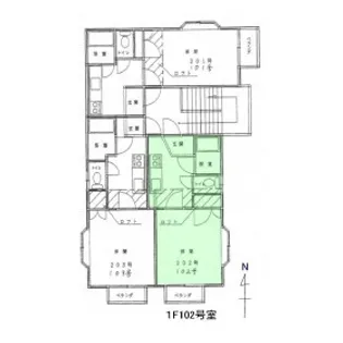プチランス【1階】の間取り