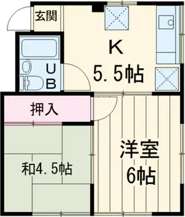 高橋コーポ【1階】の間取り