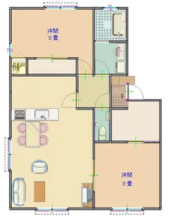 プレステージSANWA【2階】の間取り