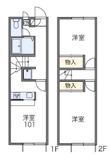岡山県岡山市中区藤崎【一戸建】の間取り