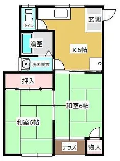 ノースウイングI【1階】の間取り
