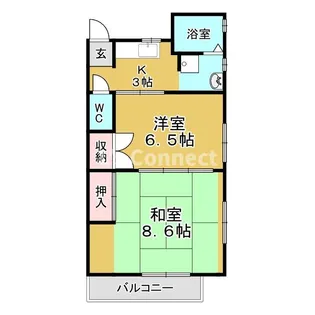 ファミリーマンション泉中央【1階】の間取り
