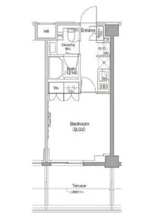 ザ・パークハビオ三軒茶屋テラス【1階】の間取り