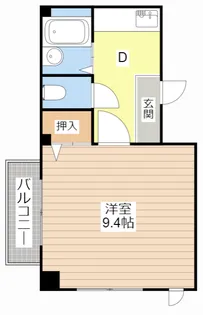 佃コーポII【2階】の間取り
