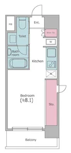 レジディア中目黒II【4階】の間取り