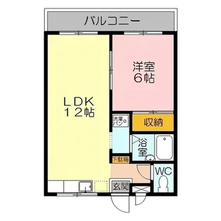 パールハイツ弓ヶ浜【1階】の間取り