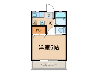 ハイツシマ【2階】の間取り