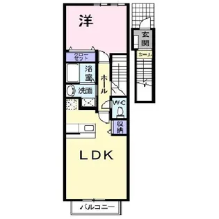 広島県広島市東区中山南1【アパート】の間取り