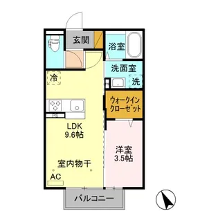 ロイヤルリッチヒル B【2階】の間取り