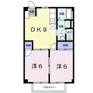 サンウェイ21I【2階】の間取り