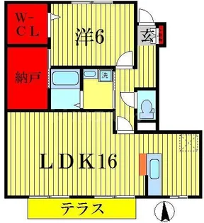 メイユール マチハタ【1階】の間取り
