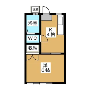 第6千矢荘【1階】の間取り