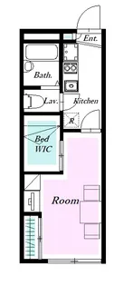 レオパレス久比里【1階】の間取り