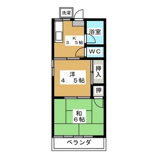 カーサグリーングラス【1階】の間取り