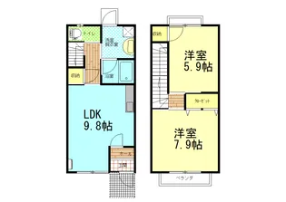三重県伊勢市前山町【一戸建】の間取り