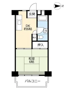 UR中丸【12階】の間取り