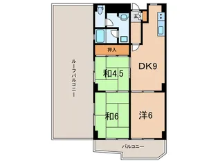 岡本センチュリ-マンション【6階】の間取り