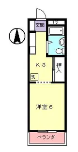 グランタイケイ【2階】の間取り