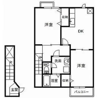ガーデンヒルズ【2階】の間取り