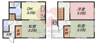 大阪府柏原市田辺2【一戸建】の間取り
