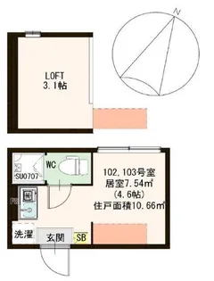 ハーモニーテラス南小岩V【1階】の間取り