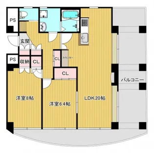 PEARL上幟【9階】の間取り