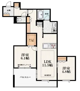 フルール西ケ原【3階】の間取り