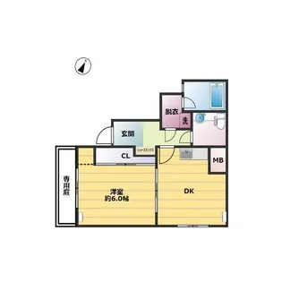 カーサ伊藤【1階】の間取り