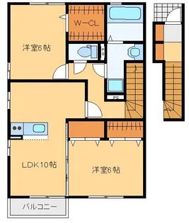 エクセラン【2階】の間取り
