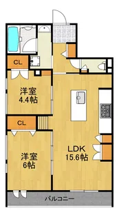 (仮称)仲町台1丁目メゾン【4階】の間取り