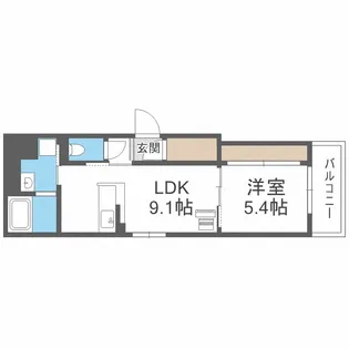 北海道札幌市中央区南四条東3【マンション】の間取り