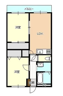 新潟県新発田市住吉町3【マンション】の間取り