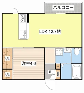 シャーメゾン クオレ【2階】の間取り