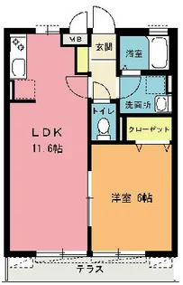 ラシーヌII【3階】の間取り