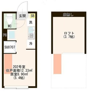 in bloom【2階】の間取り