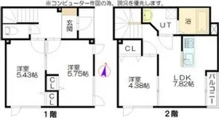 北海道札幌市東区北二十六条東21【一戸建】の間取り