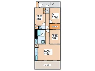 ラ・ヴィータシティ【7階】の間取り