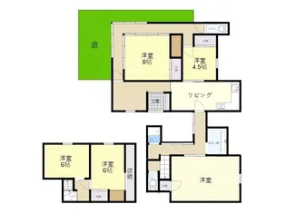 大阪府池田市呉服町【一戸建】の間取り