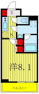 クレヴィスタ浮間舟渡【8階】の間取り