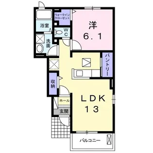 ハーヴェストIII【1階】の間取り